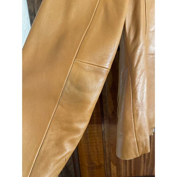 Michael Kors zip front lambskin, leather jacket, medium - Picture 8 of 12